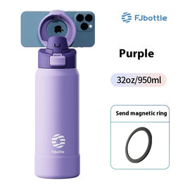 Student Portable Large Capacity Stainless Steel Sports Magnetic Water Bottle