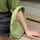 Portable Shoulder Bag Korean Style Contrast Color Minimalist Pu Soft Leather Dumpling