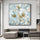 Handmade Oil Painting Canvas Wall Art Decoration Modern Abstract Jasmine Flower Paintings For Home Dining Room Decor Rolled Frameless Unstretched