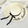 Women's Elegant Lace Up Large Brim Straw Hat – Stylish Beach Caps for Summer, Travel, Sun Protection & Outdoor Adventures