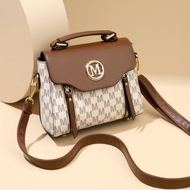 Women's Classic Retro Crossbody Shoulder Handbag – Premium Vintage Leather Look, Stylish Everyday Tote for Ladies